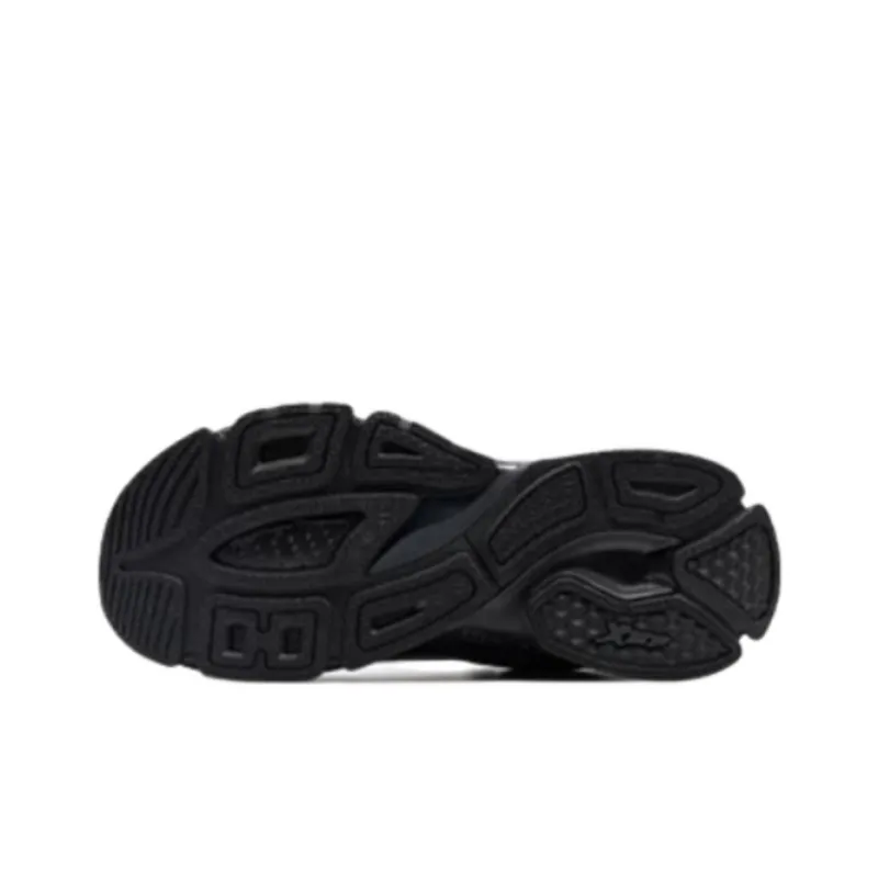 XTEP Non slip Lightweight Low Top Chunky Sneakers Men's Black-3