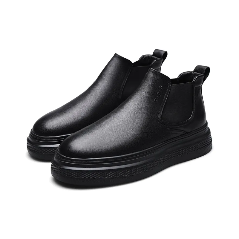 PARDASAUL Short Chelsea Boots Men's Black-7