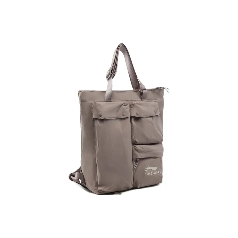 LiNing Polyamide Backpack Unisex Tree Gray Brown-2