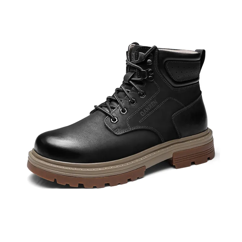 Strongman 3515 Martin Boot Men's Black Khaki-1
