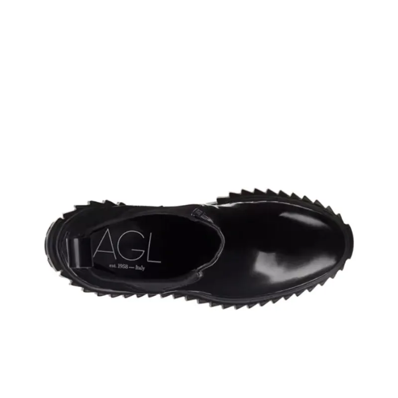 AGL Crew Chelsea Boots 9cm Women's Black-3