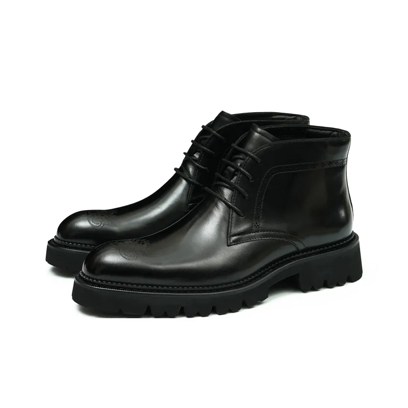 ASTON M.JAZZ Ankle Boots Men Black/Brown-9