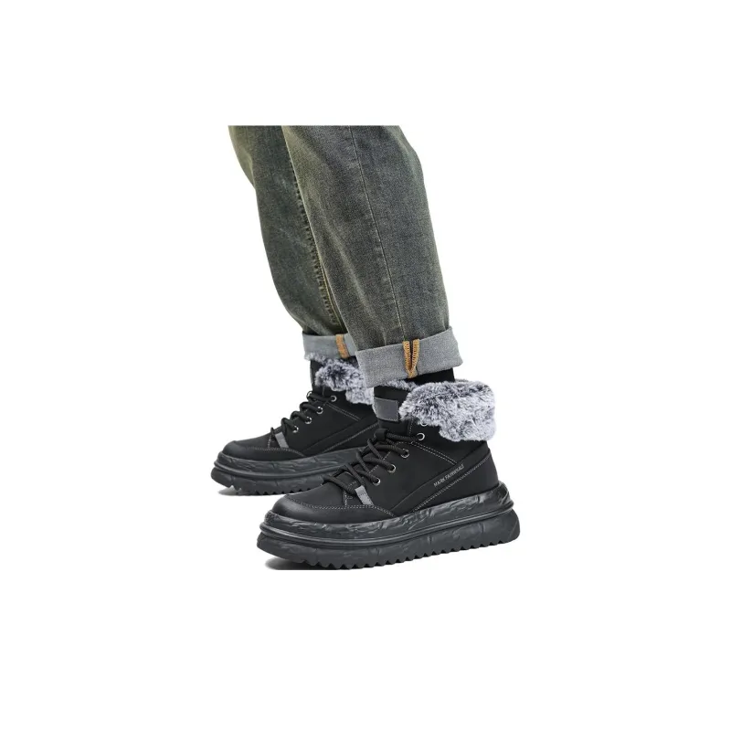 FAIRWHALE Elegant Paddle Boots Ankle Boots Men's-3