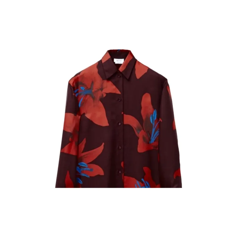 Alexander McQueen Floral Printed Buttoned Shirt-5