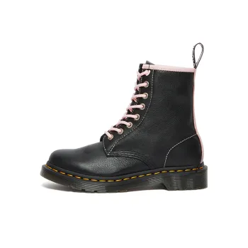 Dr.Martens 1460 Contrast Leather Lace Up Boots 'Black Pink' Women's