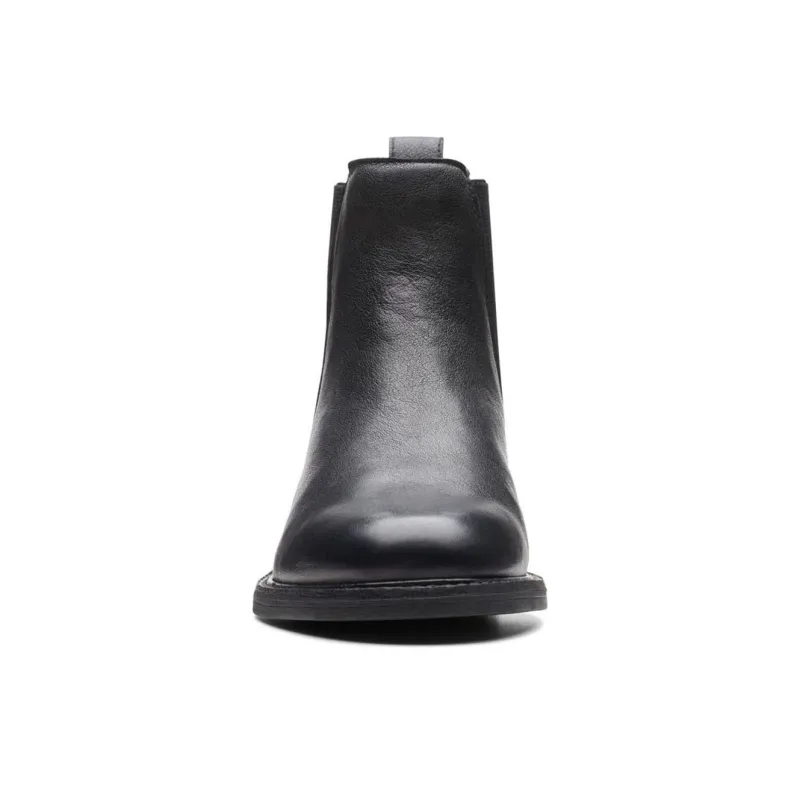 Clarks Short Chelsea Boots 2cm Women's Black-3