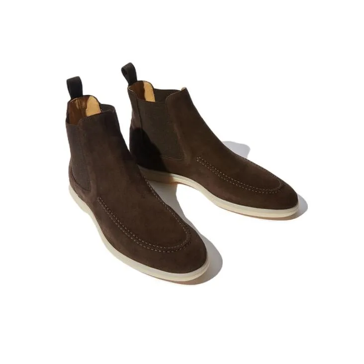 SCAROSSO Eugenio Moro Scamosciato Chelsea Boots-2