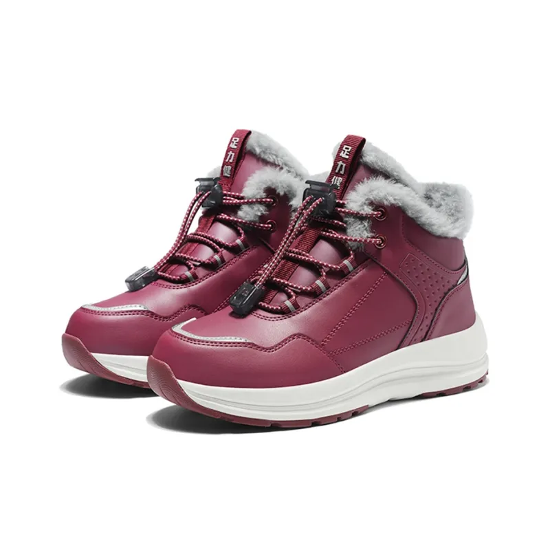 ZULIZ Snow Boots Unisex Black/Burgundy-10