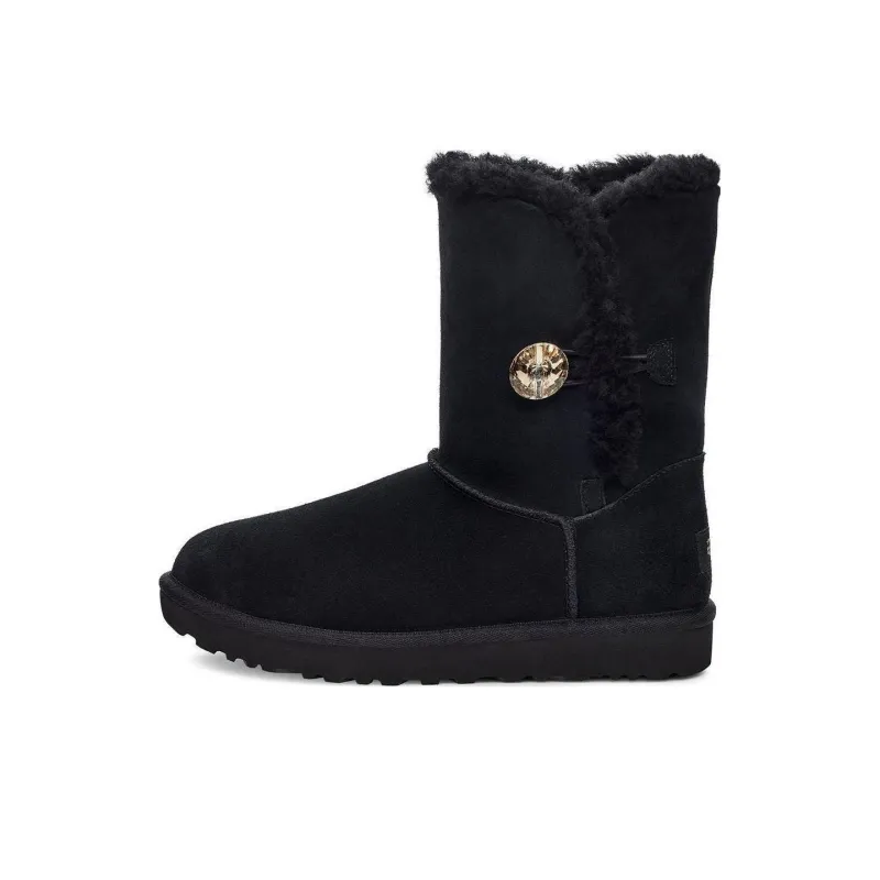 UGG Bailey Button Gold Bling Boot 'Black' Women's-1