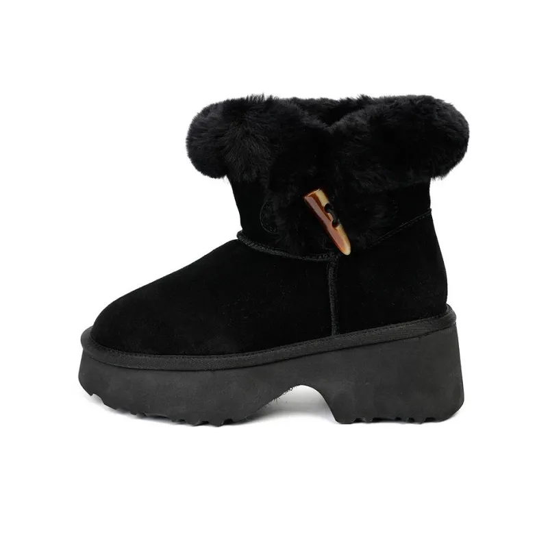 ABIDJAN Warm Winter Series Height Increasing Crew Snow Boots Women's-5