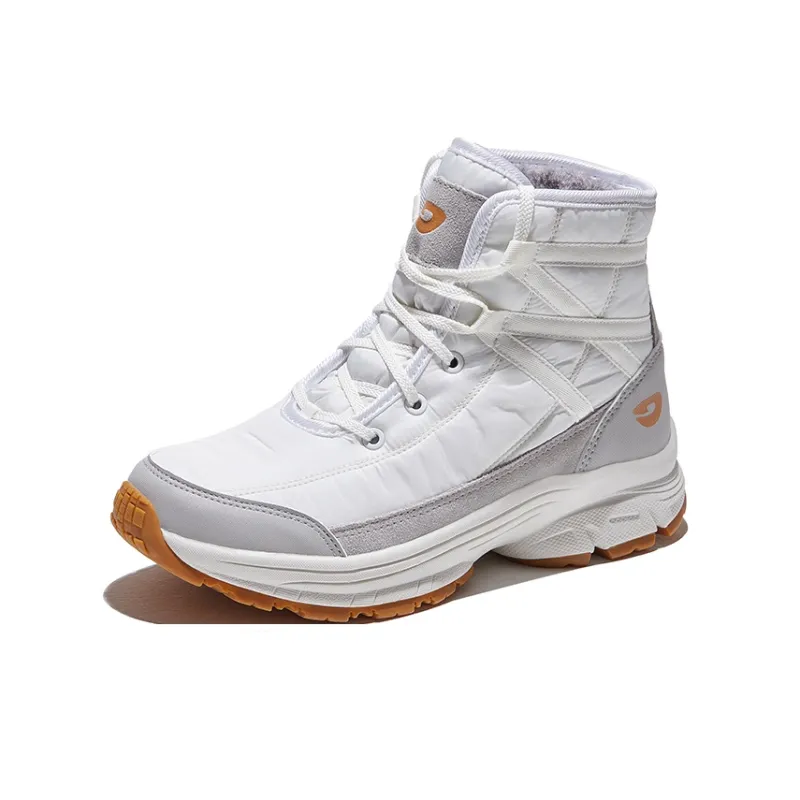 HOT POTATO Warm Wear Resistant Cushioning Slip Resistant Coverage Crew Snow Boots Unisex White-2