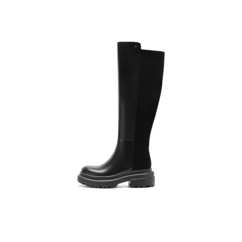 NINE WEST Knee-high via Boots 5.5cm Women's Black