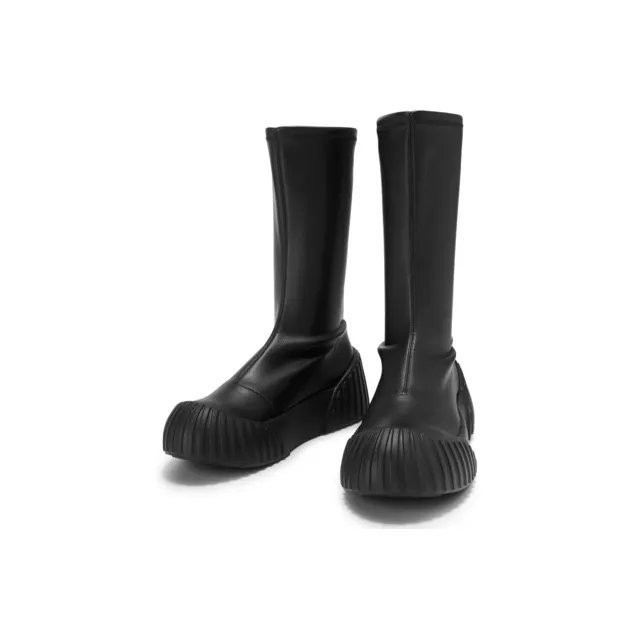 CHARLES&KEITH Mid Calf Boots Women's Black-2