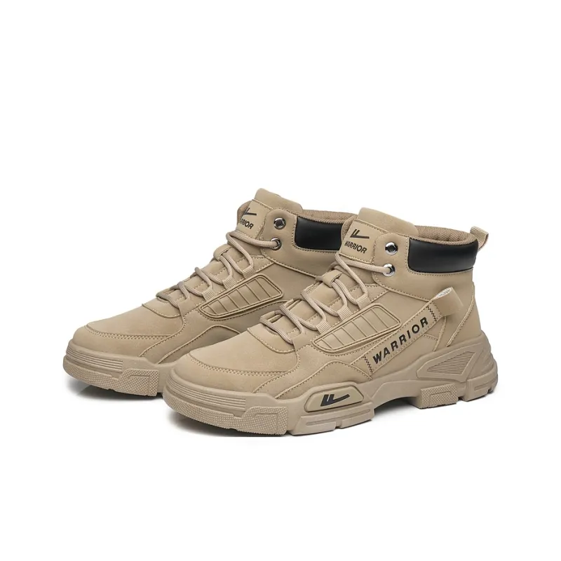 Warrior Short Mid Calf Martin Boot Men's Khaki-3