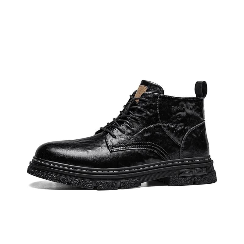 XIMO BULL Ankle Boots Men Black/Brown-0