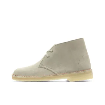 clarks Originals Logo embossed Suede Desert Boots