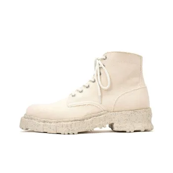 MIHARA YASUHIRO Vintage Like Sole Ankle Boots Unisex White
