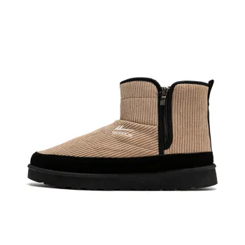 Warrior Warm Wear Resistant Height Increasing Slip Resistant Short Snow Boots Men's Khaki