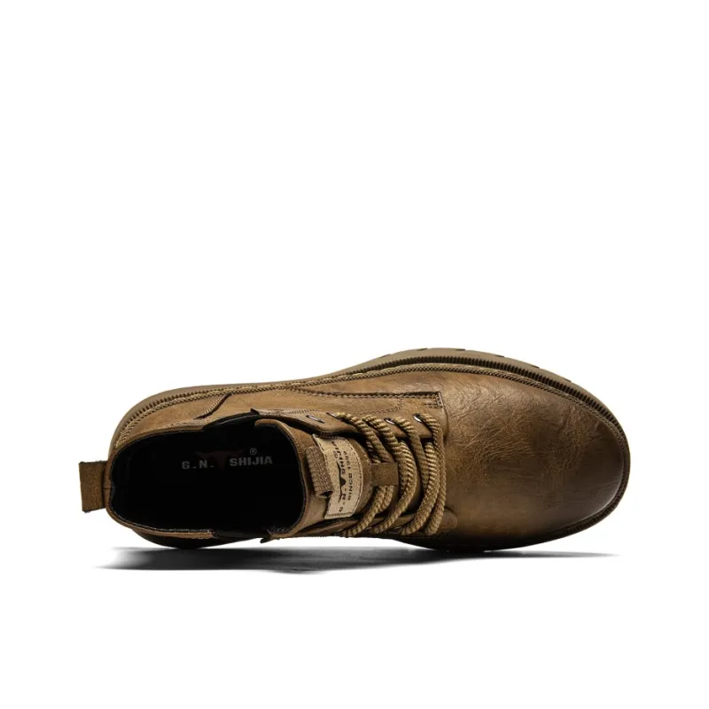 G.N.SHIJIA Ankle Boots Men Black/Brown-10