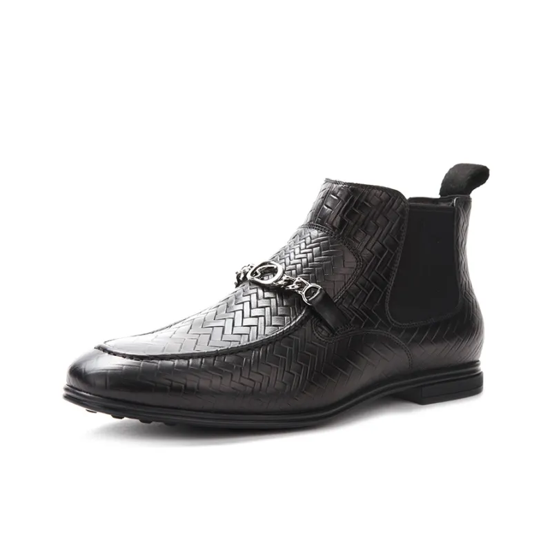 Satchi Chelsea Boots Men Black-1