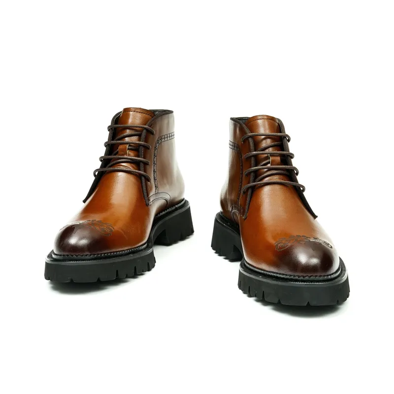ASTON M.JAZZ Ankle Boots Men Black/Brown-3