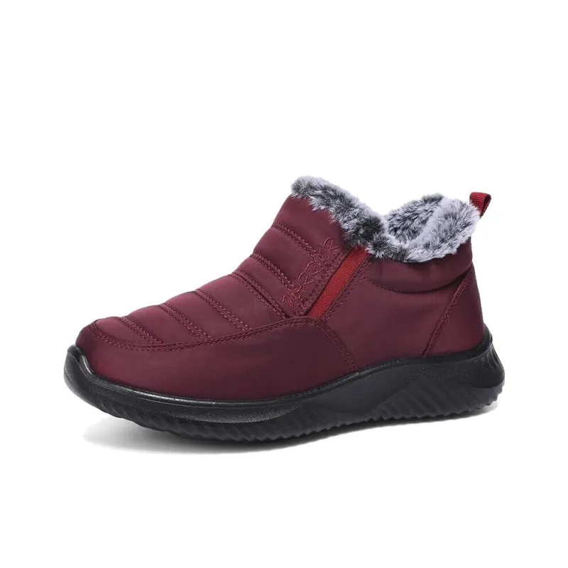 Warrior Ankle Length Snow Boots Women's Red-1