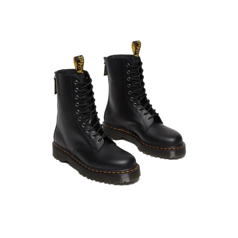 Dr. Martens 1490 Hi Bex Zip Leather Boots 'Black'-3