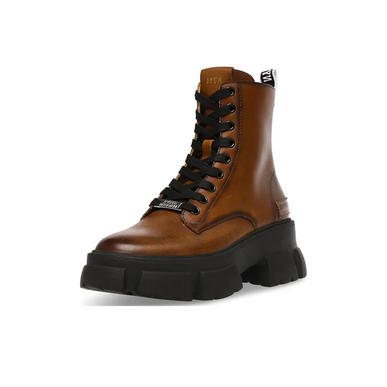 STEVE MADDEN Martin Boots Women's Brown-1