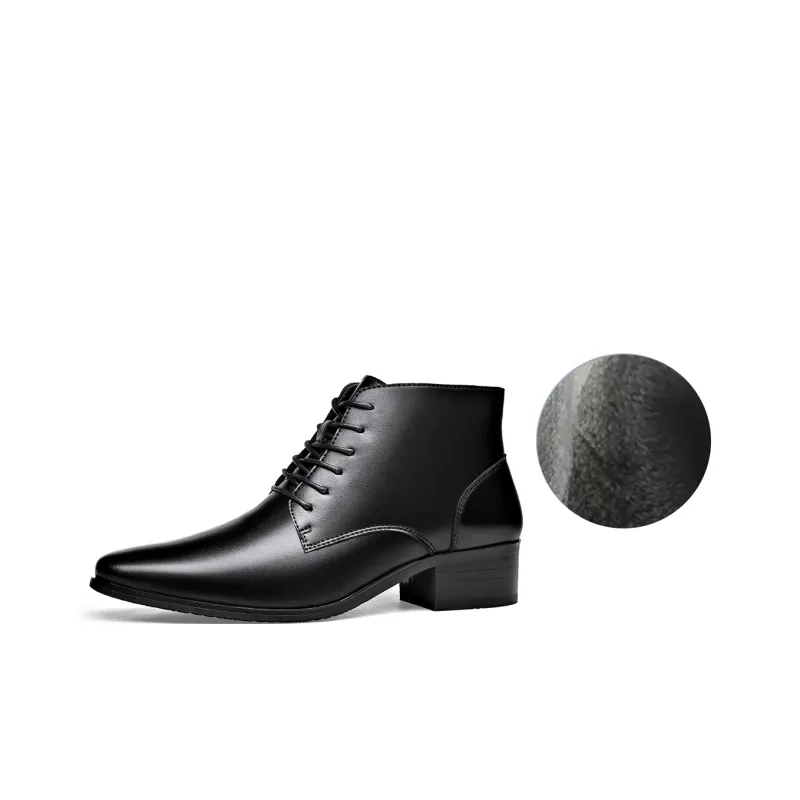 Romon Ankle Boots 5cm Men's Black-5