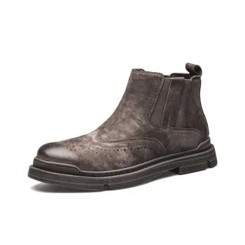 Captain Illy Short Chelsea Boots Men's Brown