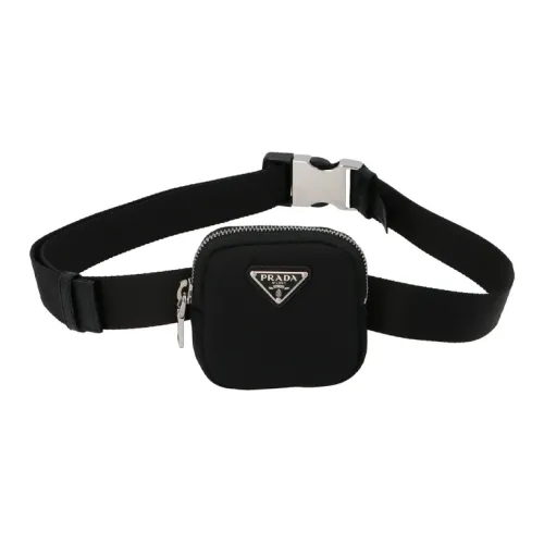 PRADA Polyamide Belt Kids' Black Width: 3CM