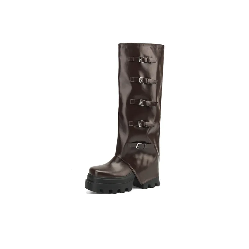 XIAOAJUE Knee-high Boots 9cm Women's-7