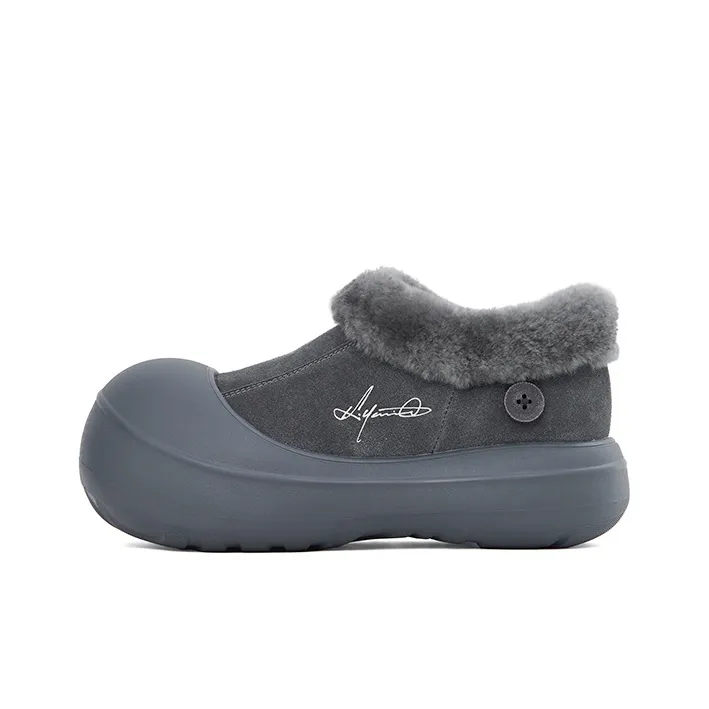 KILLWINNER Warm And Wear Resistant Ankle Length Snow Boots Women's Gray-0