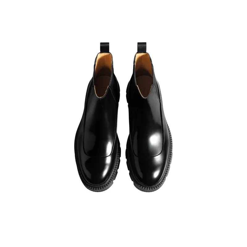 THOM WILLS British Business Formal Boots Short Chelsea Boots Men's-2