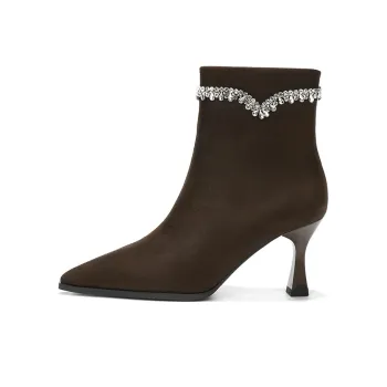 WEISHIBANGWEI Ankle Boots 7.5CM Women's