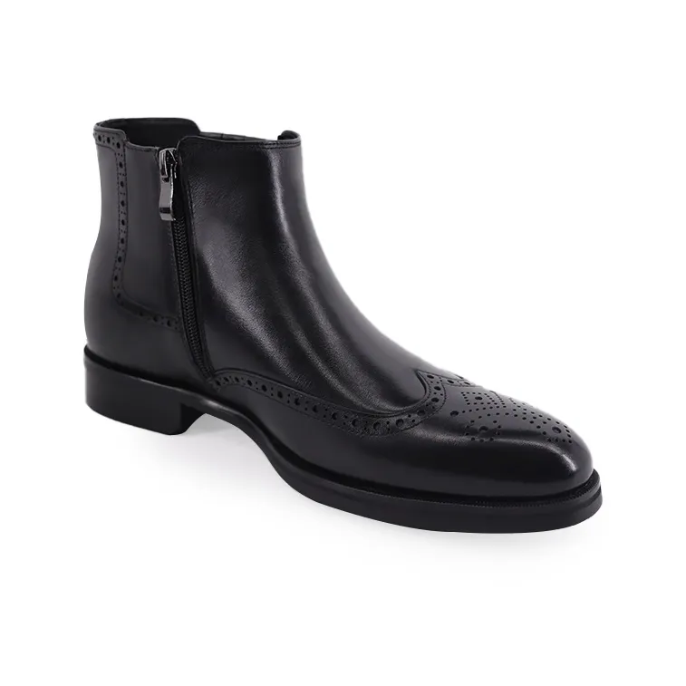 TRANOI Crew Chelsea Boots Men's Black-2