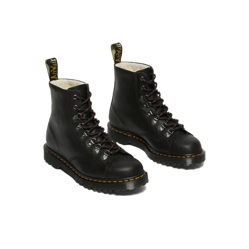 Dr. Martens Barton Made In England Classic Oil Leather Boots 'Black'-2