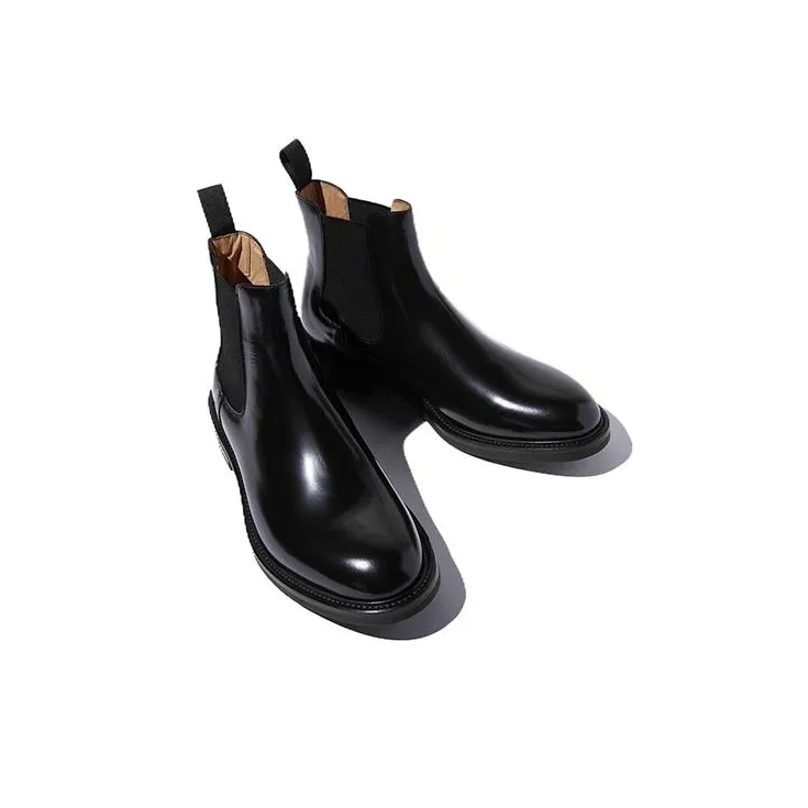 SCAROSSO Eric Almond Toe Chelsea Boots-3