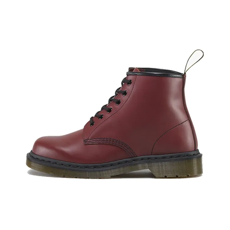 Dr. Martens Classic 101 6 Martin Boots Couple Style Red-0