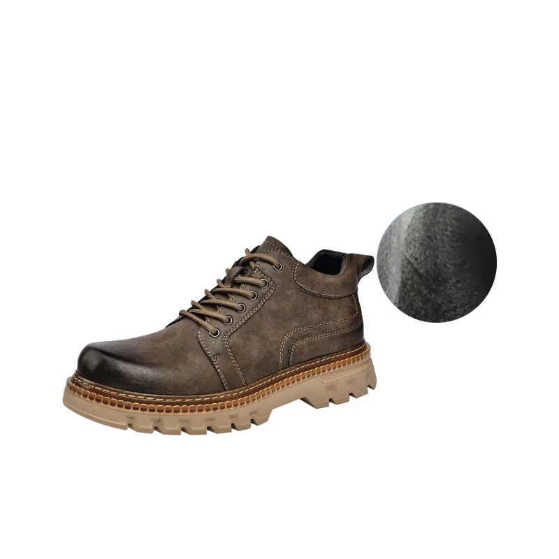Laoks Ankle Boots Men Black/Brown-10