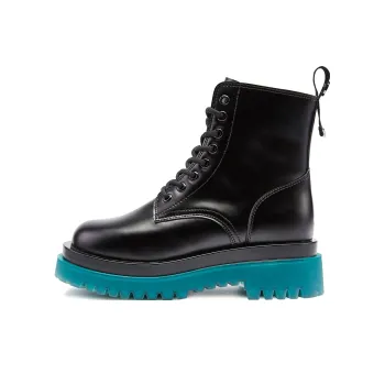 SMILEY Martin Boots Women's Black Green