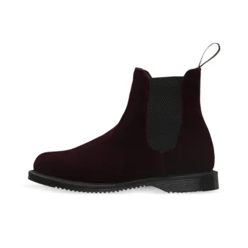 Dr.Martens Flora Velvet 'Cherry Red' Women's