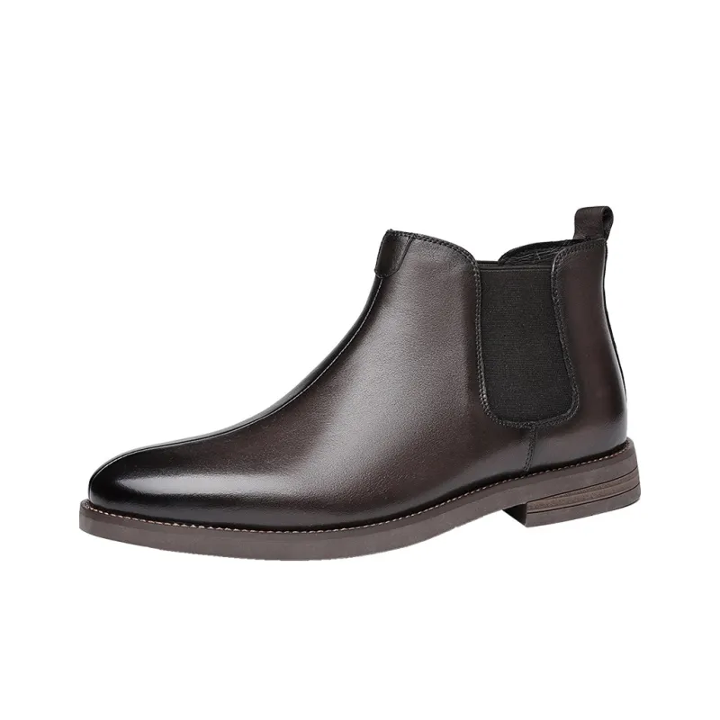 Auron Ankle-Length Chelsea Boots Men's Brown-0