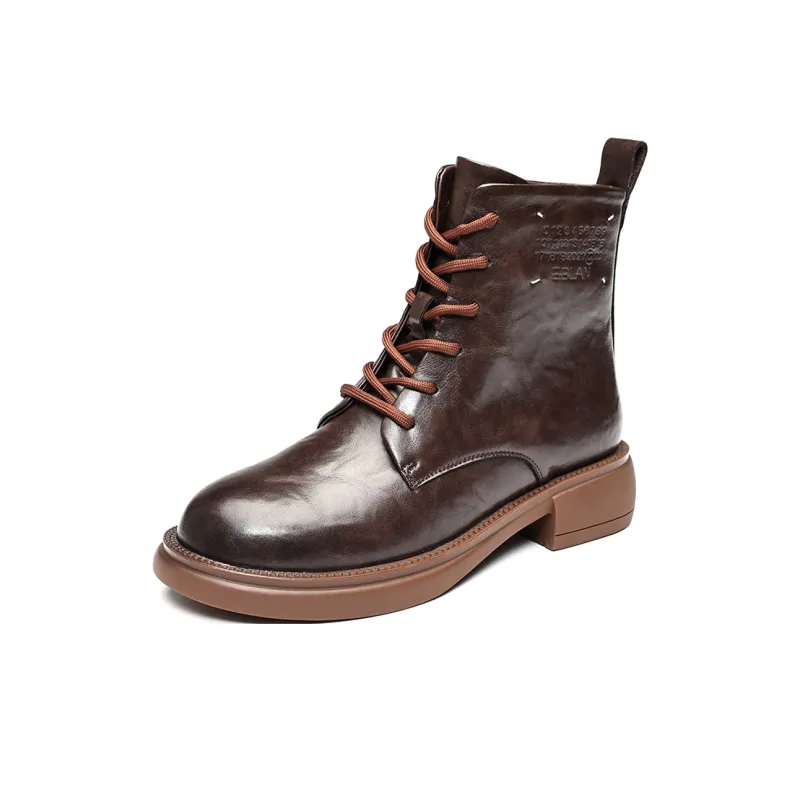 EBLAN Ankle Boots Women's Brown-1