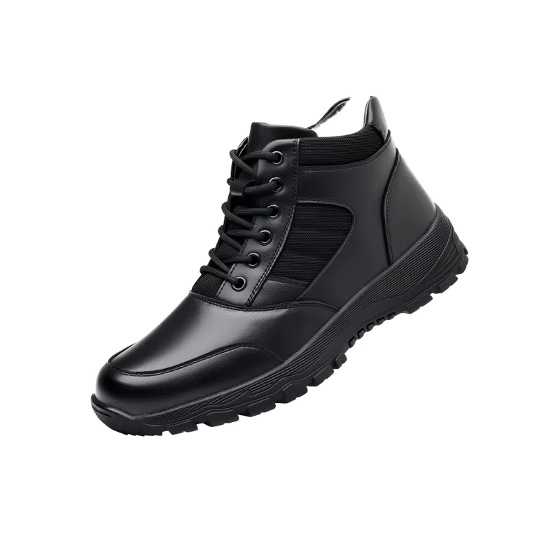 Captain Illy Warm Short Snow Boots Men's Black-3