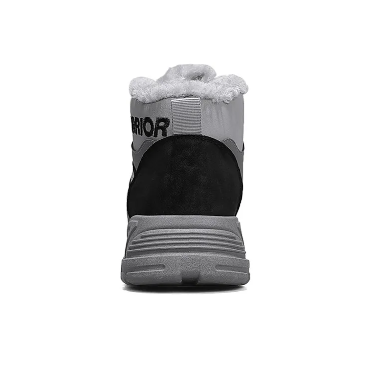 Warrior Knee-High Martin Boot Men's Gray Black-5