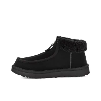 UGG Funkarra Suede Fur Collar Zip 'Black' Women's