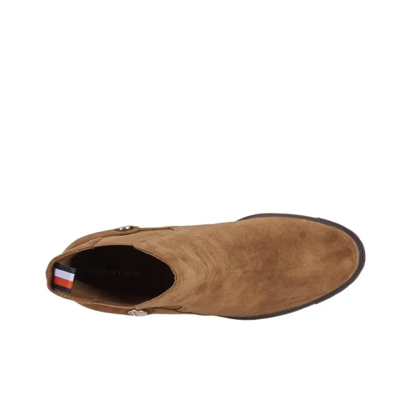 Tommy Hilfiger Crew Chelsea Boots 8cm Women's Brown-4
