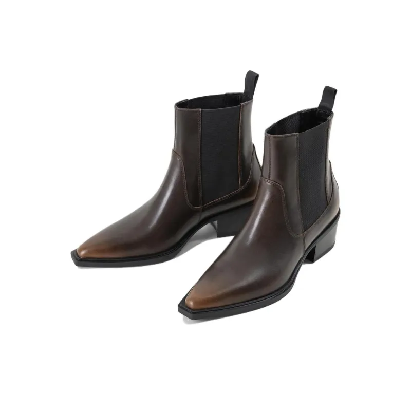 VAGABOND SHOEMAKERS KELSEY Short Chelsea Boots 4cm Women's Brown-2