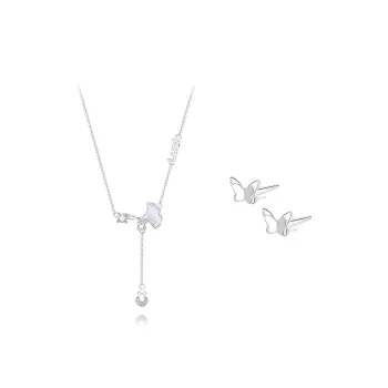 BLANK IN BLANK Zircon Necklaces Women's Bestie Girlfriend Couple Birthday Girl